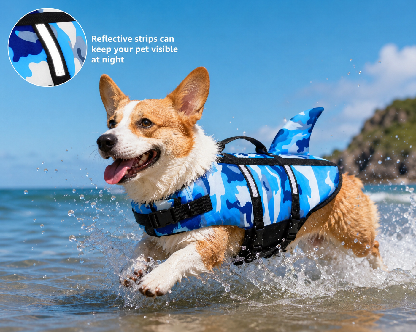 🦈 SharkPaws™ Dog Life Jacket