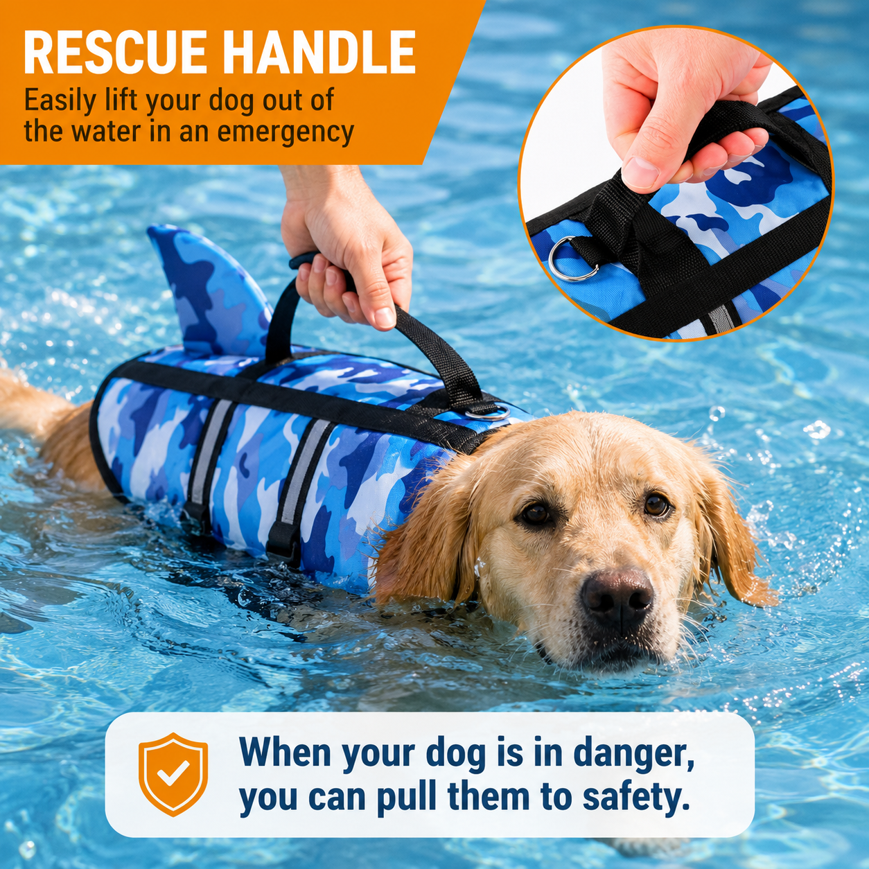 🦈 SharkPaws™ Dog Life Jacket