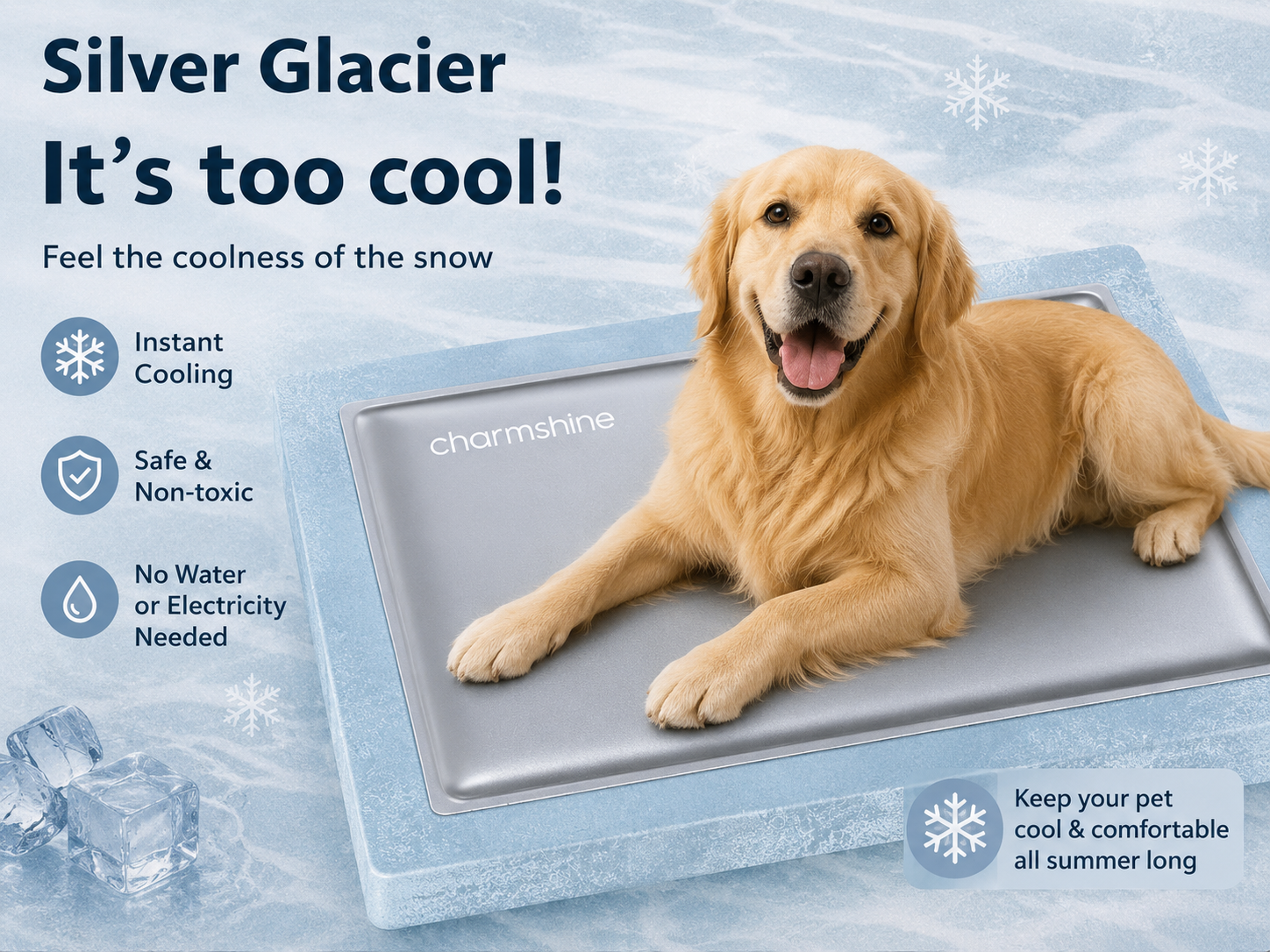 ❄️ ArcticPaws™ Cooling Gel Mat for Dogs & Cats
