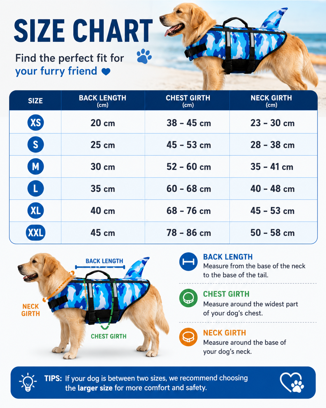 🦈 SharkPaws™ Dog Life Jacket
